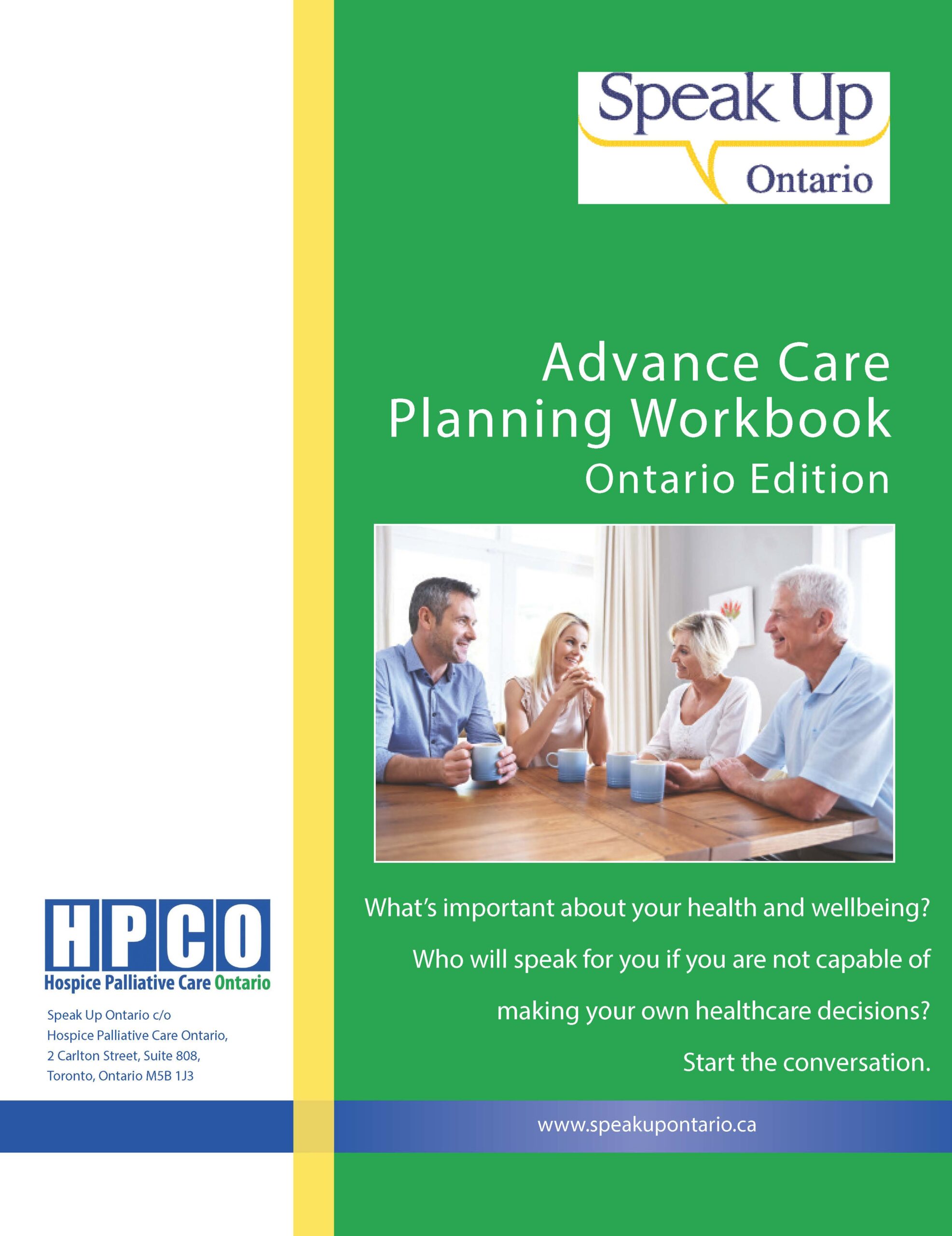 Advance care planning workbook titlepage